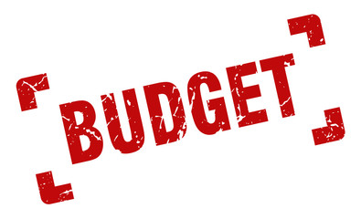budget stamp. budget square grunge sign. budget