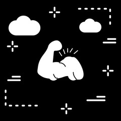 Body builder icon for your project