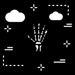 Hand x-ray icon for your project
