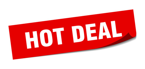 hot deal sticker. hot deal square isolated sign. hot deal