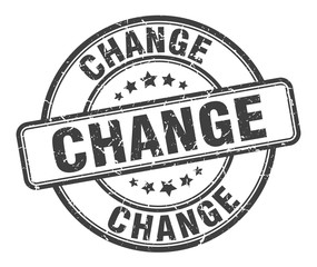 change stamp. change round grunge sign. change