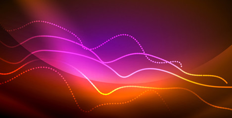 Neon wave background