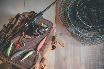 Fishing tackle - fishing spinning, lures and wobblers