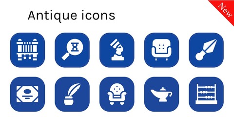 antique icon set