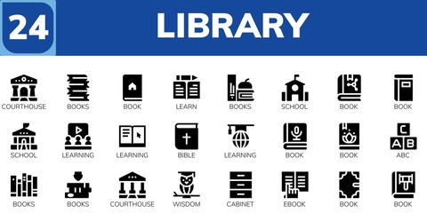 library icon set