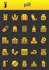 pill icon set
