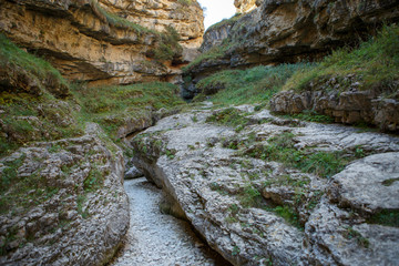 Image of mountains, hills, vegetation on summer day