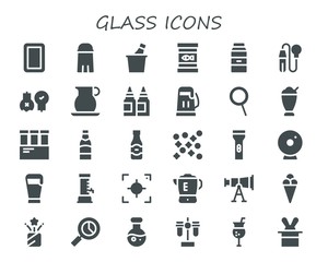 glass icon set