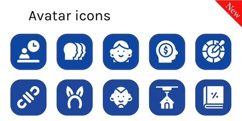 avatar icon set