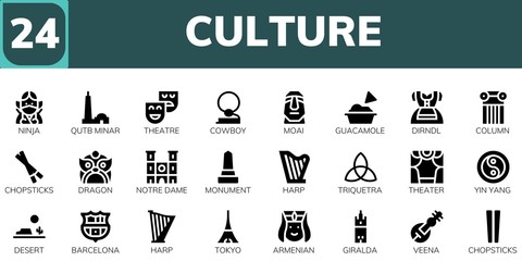 culture icon set