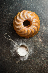 Sweet bundt cake.