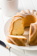 Sweet bundt cake.