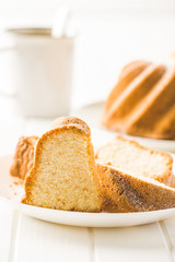 Sweet bundt cake.