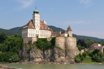 Fototapeta na wymiar Castle on the banks of the danube river