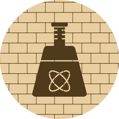 Artificial beaker icon for your project
