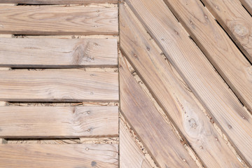 duckboard wood planks arranged diagonally texture background