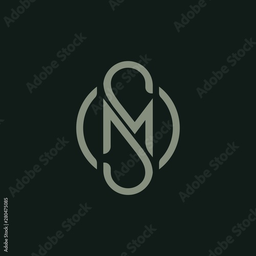 Letter M S Icon Logo Design Template Creative Initial S M Symbol Wall Mural Superghonam Letter M S Icon Logo Design Template Creative Initial S M Symbol Wall Mural Superghonam