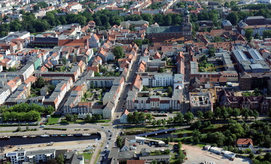 Greifswald, Stadtzentrum und Altstadt 2014