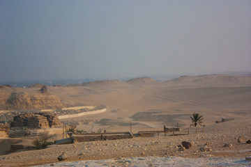 Image of the great pyramids of Giza, in Egypt.