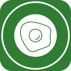  Half fry egg icon for your project