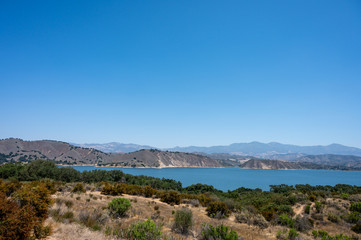 Fototapeta na wymiar Lake Cachuma in Santa Barbara County, California.