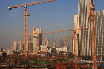 Obraz premium Cityscape of Tianjin in China