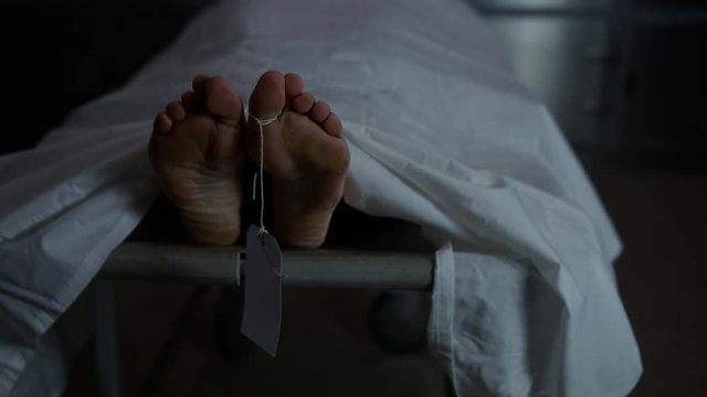 Body on a Gurney in the morgue