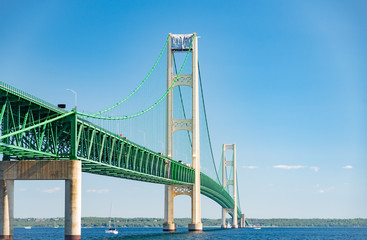 Mackinac Bridge from the Straights of Mackinac