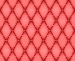 Luxury red leather texture. Genuine leather pattern. Rhombus geometric background. Vector EPS 10 illustration format