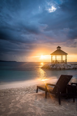 Sunset at Montego Bay Jamaica  - 280481032