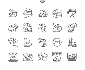 Iron Well-crafted Pixel Perfect Vector Thin Line Icons 30 2x Grid for Web Graphics and Apps. Simple Minimal Pictogram