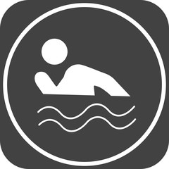Swimming Person icon for your project