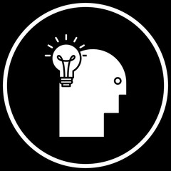 Creative mind icon for your project