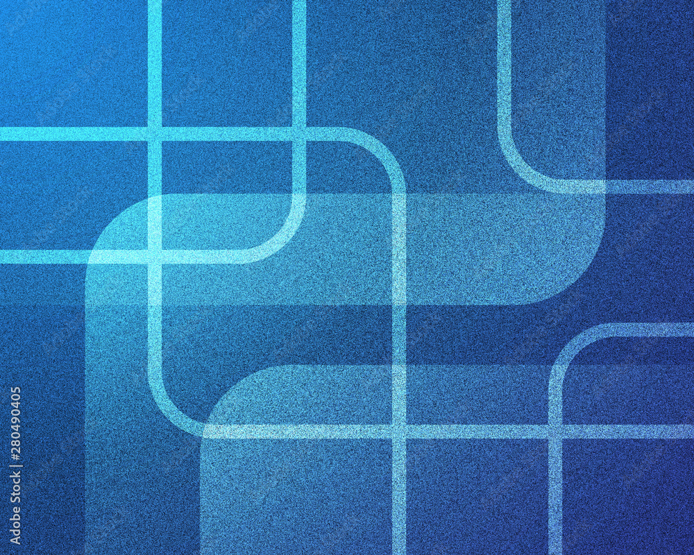 Poster abstract blue design square rounded line background texture