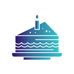 Happy birthday cake icon for your project