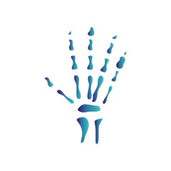 Fototapeta premium Hand x-ray icon for your project