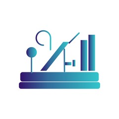 Obraz premium Plane icon for your project