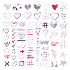 design chalk vector textures hand drawn textures