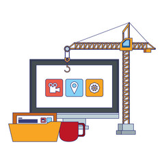 maintenance support technology web cartoon