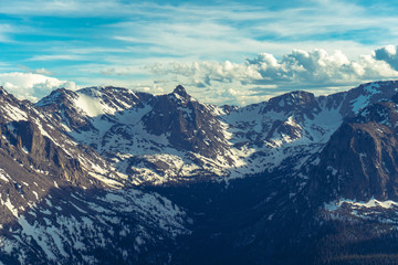 Fototapeta premium Snow covered Mountains In Colorado