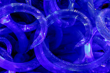 Blue Abstract Glass