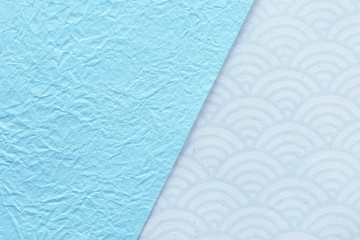 青海波の和紙のデザイン　