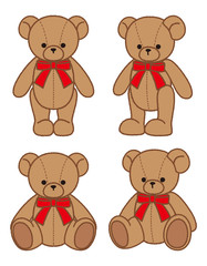 テディベア_リボン