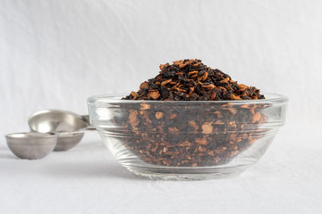 Crushed Chipotle Peppers in an Ingredient Bowl