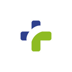 Medical and health care logo design vector template