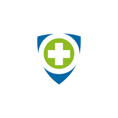 Medical and health care logo design vector template
