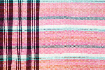 Thai pattern cotton fabric for the background