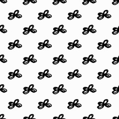 Graffiti on a geometric background seamless pattern
