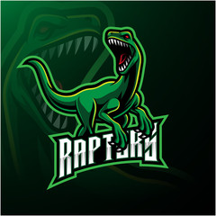 Fototapeta Raptor sport mascot logo design obraz