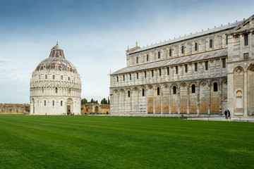 Obraz premium Pisa baptistery view in Italy 